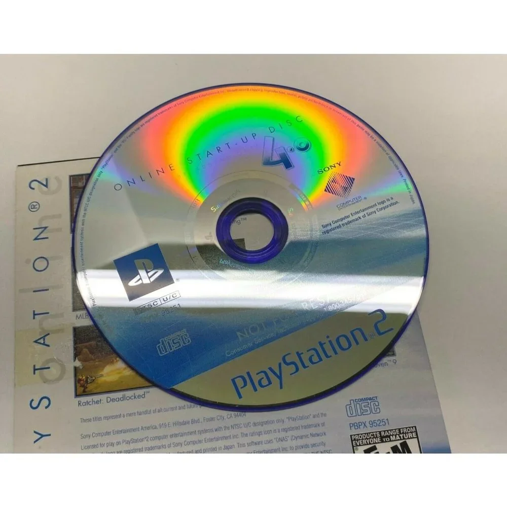 Sony PlayStation 2 PS2 Broadband Only Version 4.0 Start-Up Disc